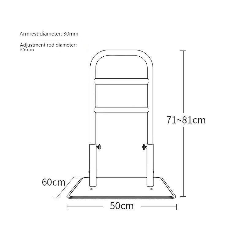 Bed Rail Manufacturer - Hot Sale Dual Bar Adjustable Metal Pad Guard