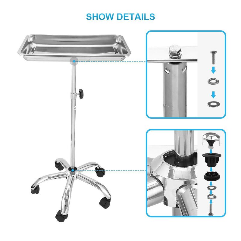 Instrument Cart Manufacturer - Movable Stainless Steel for Hair Salon