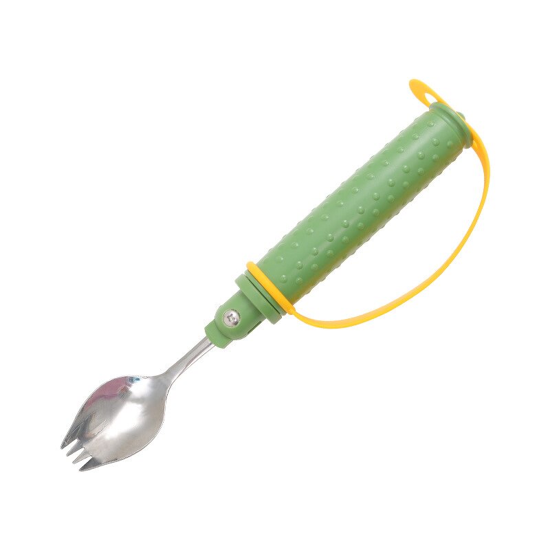 Tableware Set Manufacturer - Green Utensils with Soft Rubber Handles