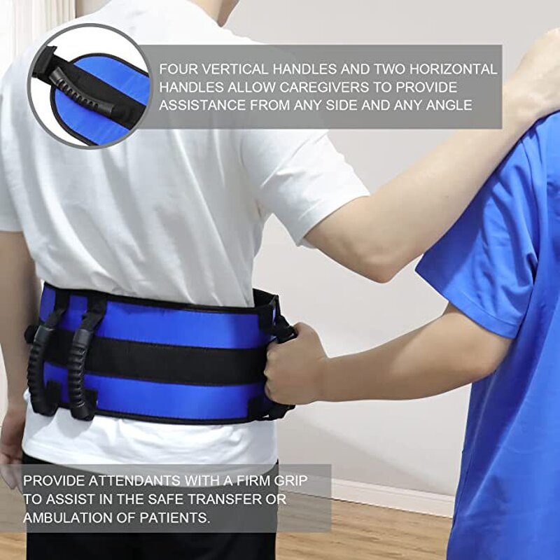 Gait Belt Manufacturer - Vinyl Custom Seniors Walking Assistance