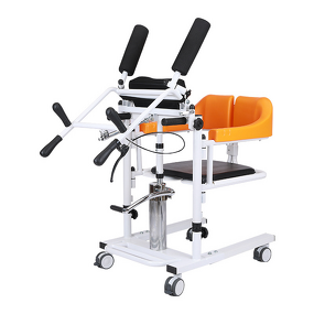 Patient Lift Manufacturer - Hydraulic Chair with 180° Split Seat Commode