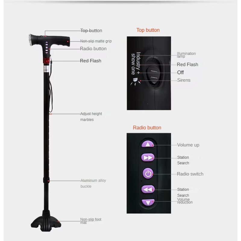 Rollator Manufacturer - Elderly Standing Walker with Comfortable Hand