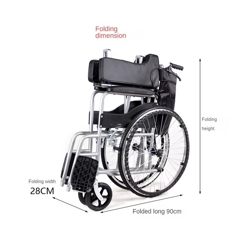 Wheelchair Manufacturer - Portable Manual Foldable Aluminium with Bedpan