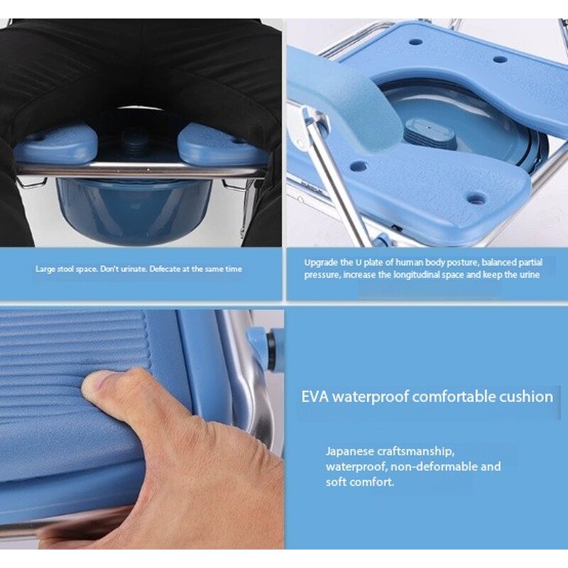 Bath Chair Manufacturer - Anti-slip Foot Pad Swivel Seat Alloy