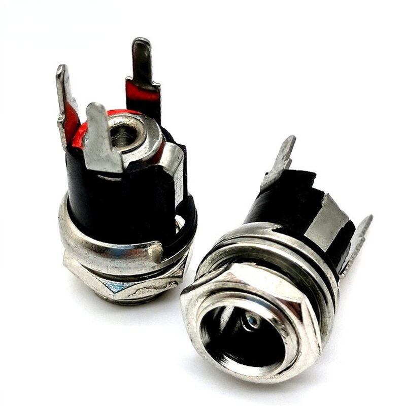 DC Power Jack - Manufacturer DC-025M 5.5*2.1mm 3P 8.5mm PCB Panel Mount
