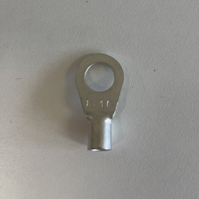 Cable Lug - Manufacturer 6.4mm Red Copper Round Spade Cold Pressing RNB8