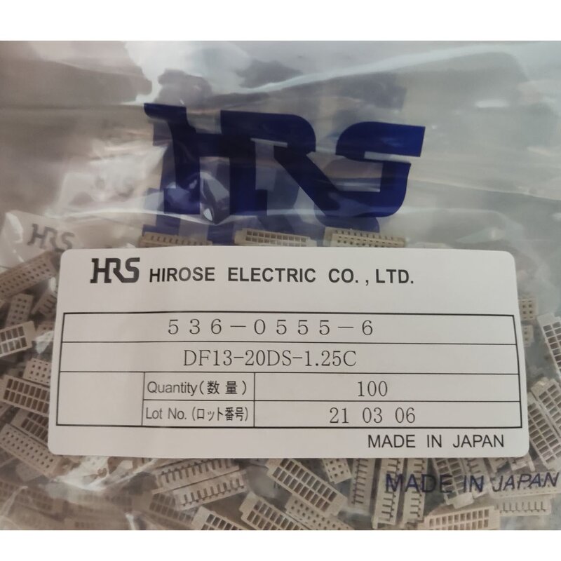 Plug Housing - Manufacturer DF13-20DS-1.25C Double Row HRS HIROSE