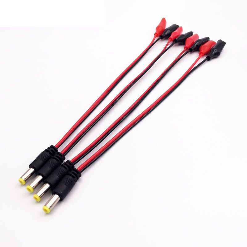 Battery Clip Cable - Manufacturer Red Black Male Female Alligator Clip With Plug