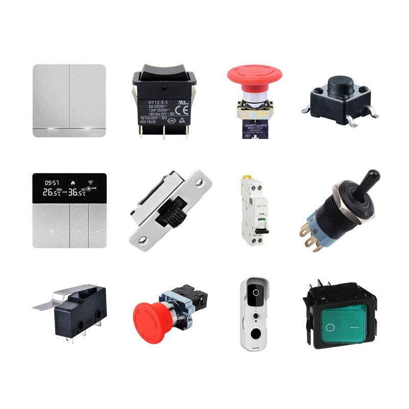 Push Button Switch - Manufacturer PLC-N1TYN-ATW-A SPST-NO Off-Mom Square