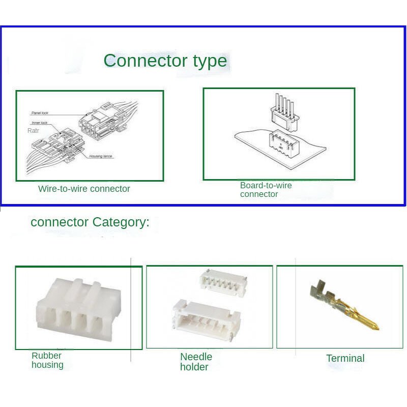 Rectangular Connector - Manufacturer PHR-2 2.0mm 2P White Rubber Shell Original