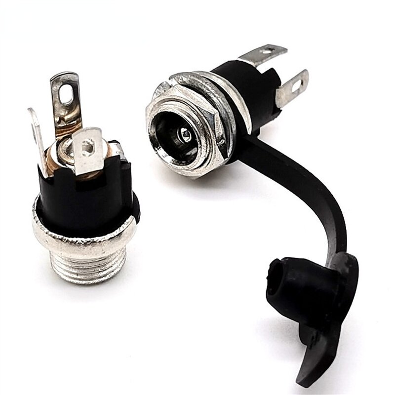 DC Power Jack - Manufacturer DC-025M 5.5*2.1mm 3P 8.5mm PCB Panel Mount