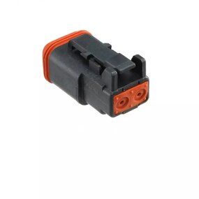 Automotive Connector - Manufacturer DT06-2S-P012 2Pin Black Waterproof Deutsch