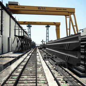 Gantry Crane - Manufacturer 2-50Ton Double Beam Track Moving Cement Stone Power Station