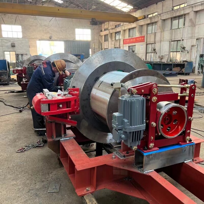 Electric Winch - Manufacturer Wire Rope Double Drum Material Loading Unloading