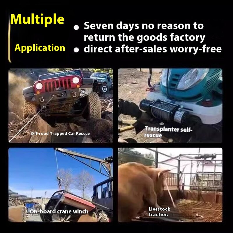 Electric Winch - Manufacturer 12V/24V Off-Road Boat Tractor Steel Wire Rope