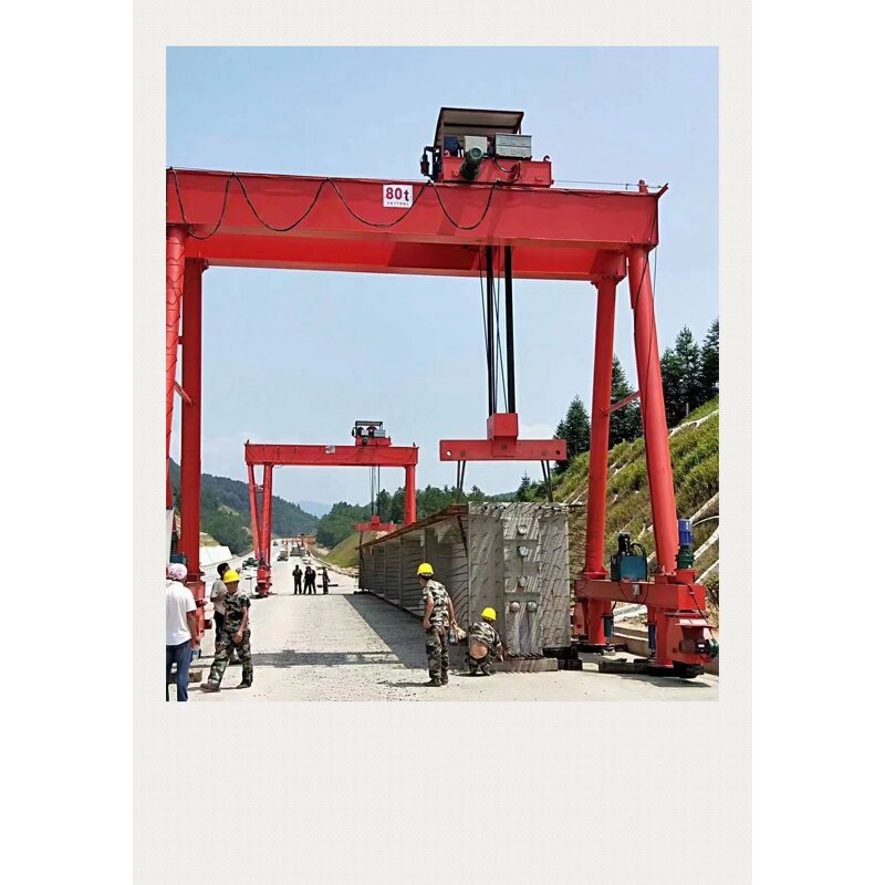 Gantry Crane - Manufacturer 2-50Ton Double Beam Track Moving Cement Stone Power Station
