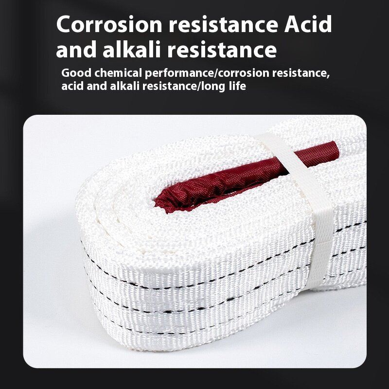 Webbing Sling - Manufacturer 2Ton White Polypropylene 3-10M Double Buckle Crane