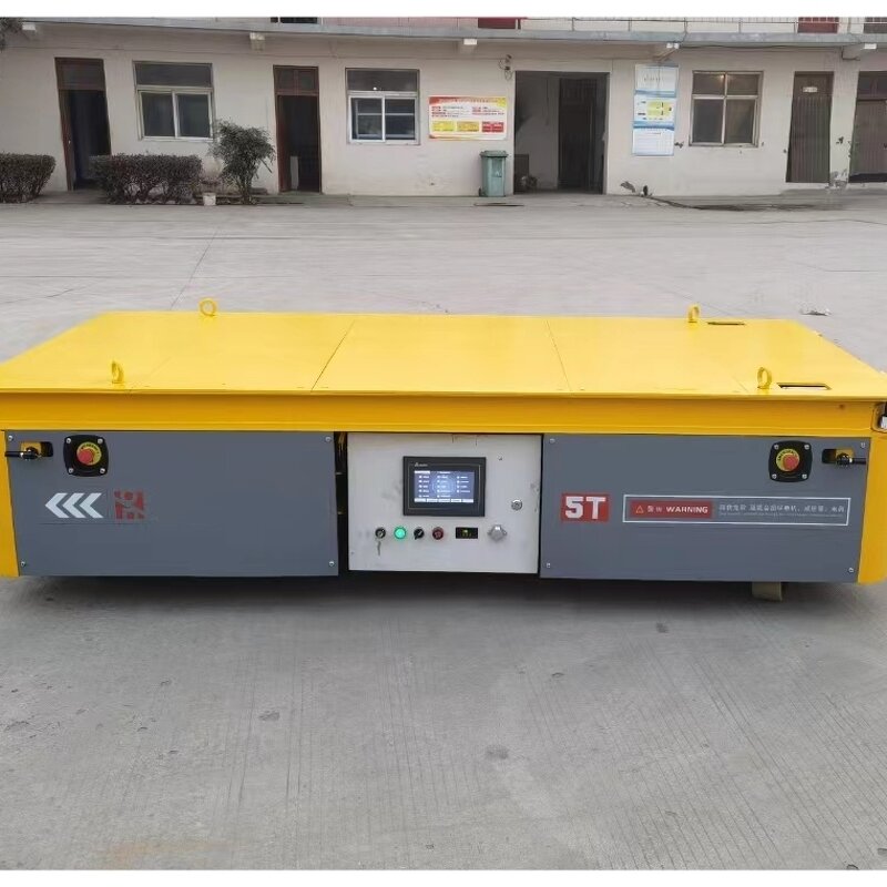 Electric Flat Car - Manufacturer Heavy-Duty Ladle Trackless System Cargo Storage