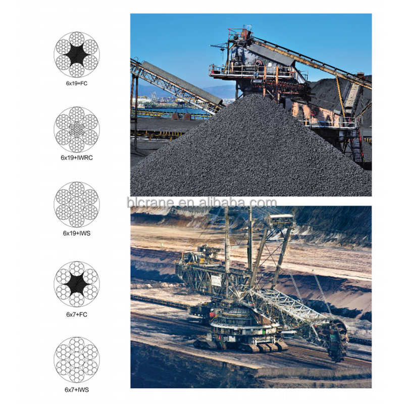 Steel Wire Rope - Manufacturer 6*K36WS Construction Machinery Crane Basket 10-20Ton