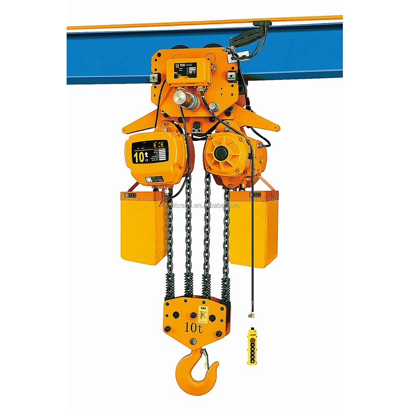 Electric Chain Hoist - Manufacturer 0.5-1Ton 1PH 3M/6M G80 Steel Hook HHBB