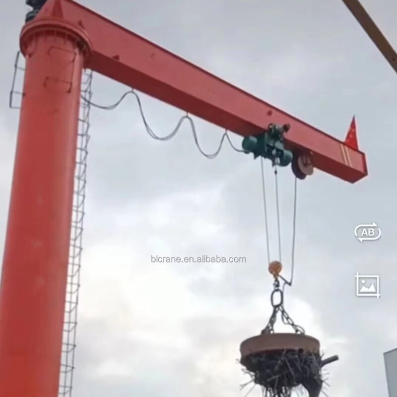 Jib Crane - Manufacturer 180° Electric Rotation Telescopic Remote Control