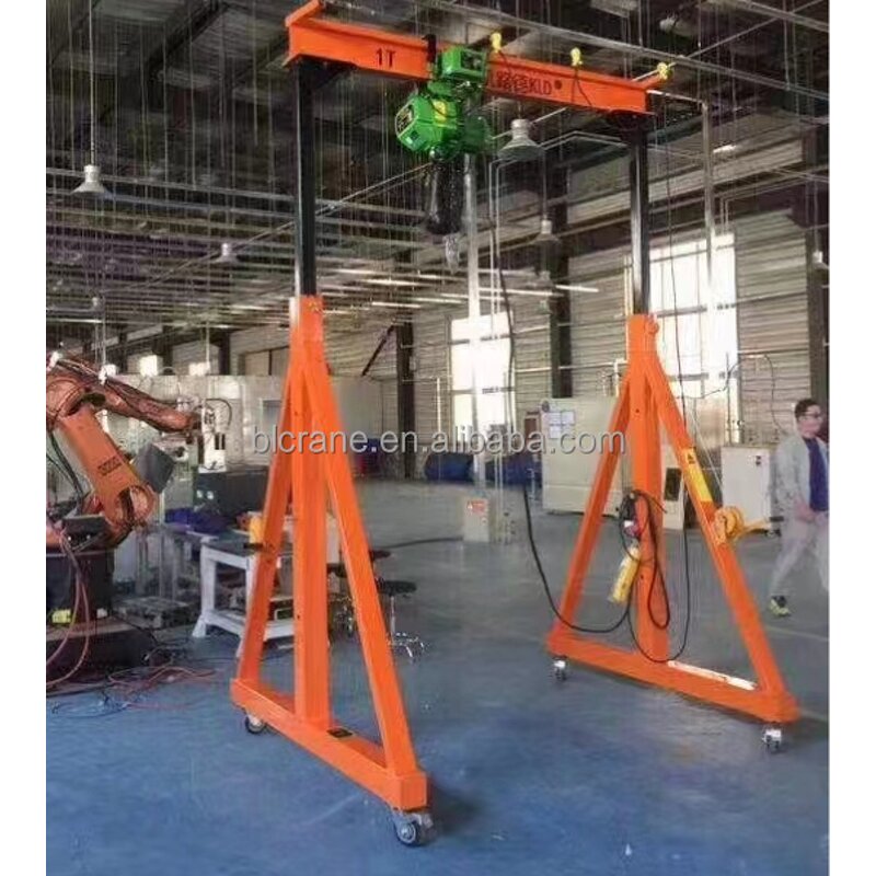Gantry Crane - Manufacturer Portable 2-5Ton Hydraulic Lift Electric Walking 115V