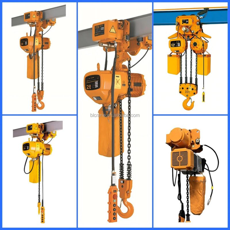 Electric Chain Hoist - Manufacturer 0.5-3Ton HHBB China Unlimited Remote Biaxial