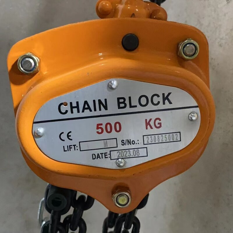 Factory Direct High Quality 1T Hand Chain Hoist (VD Type) Manual Steel Chain Block for Lifting Heights of 3m and 6m