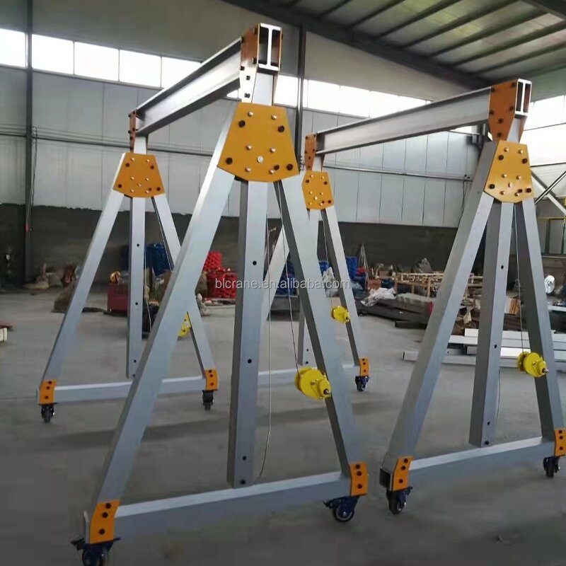 Gantry Crane - Manufacturer Portable 4-Wheel Electric Hydraulic Lift Mini Remote Control