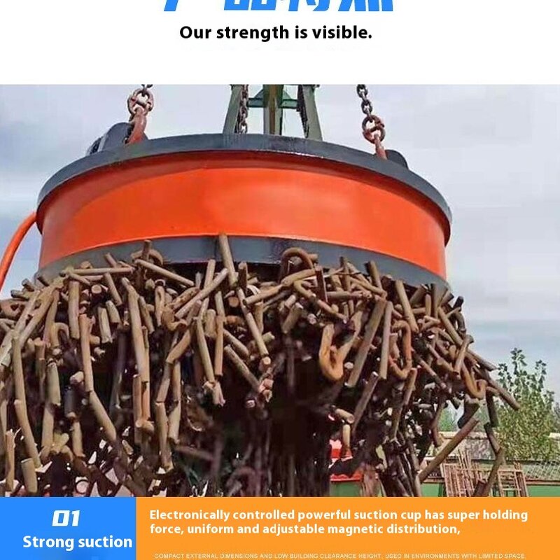 Electromagnetic Lifter - Manufacturer Scrap Lifting Magnet Iron Material Good Price