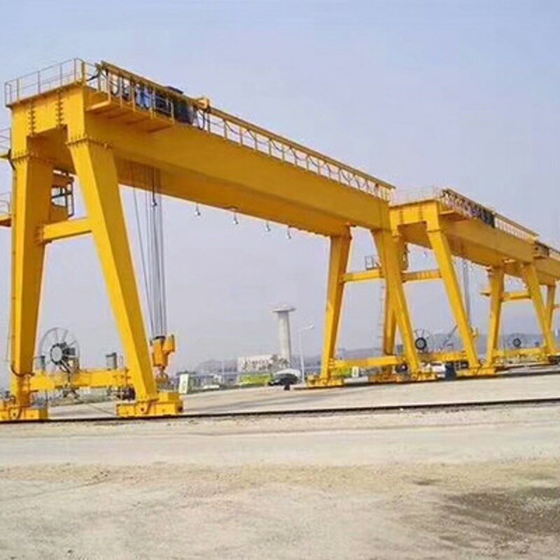 Gantry Crane - Manufacturer MZ Type 5-10Ton Double Beam Grab Bucket Rail Mobile
