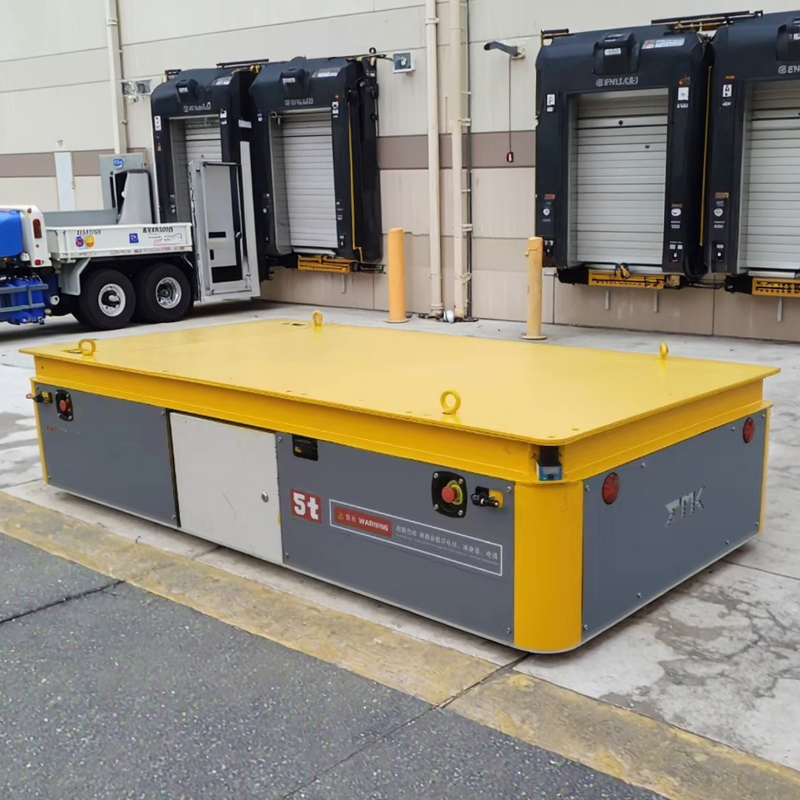 Electric Flat Car - Manufacturer 5-10Ton Custom 360° Rotate Battery Cargo