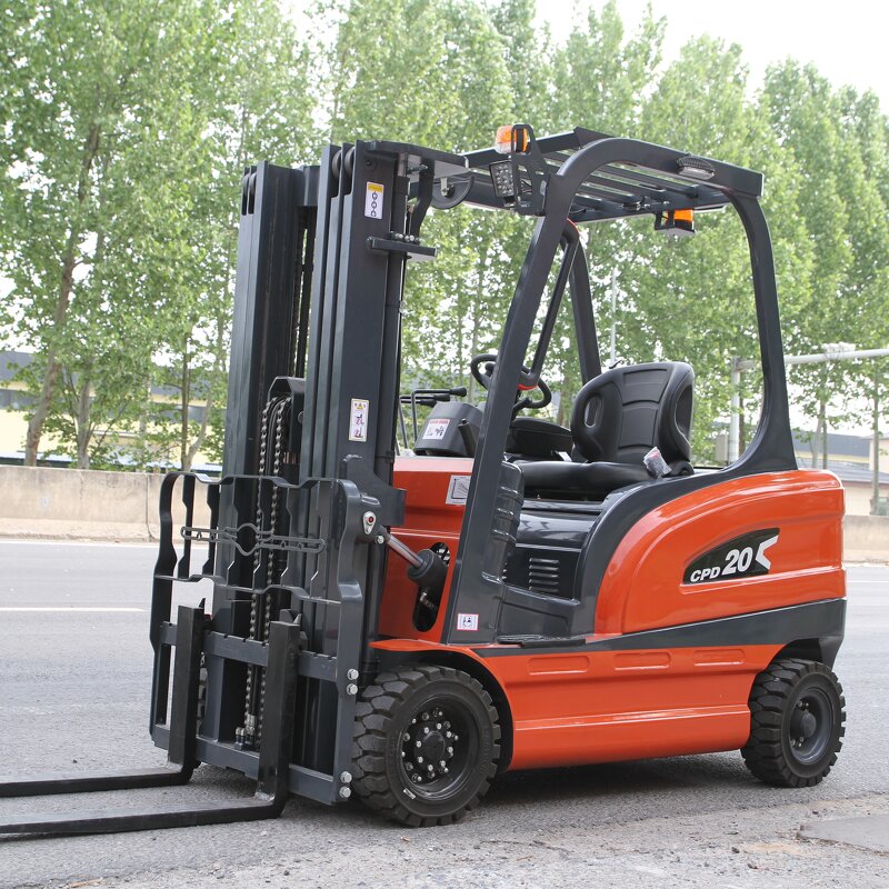 Electric Forklift - Manufacturer 1-2Ton Small Four-wheel Drive Hydraulic Stacking
