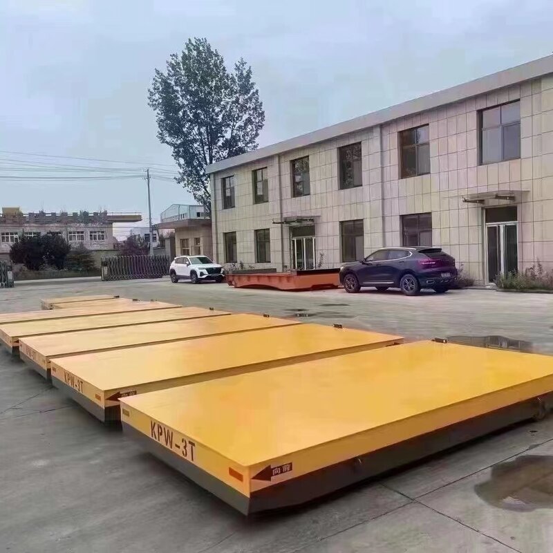 Electric Flat Car - Manufacturer 5-10Ton Custom 360° Rotate Battery Cargo