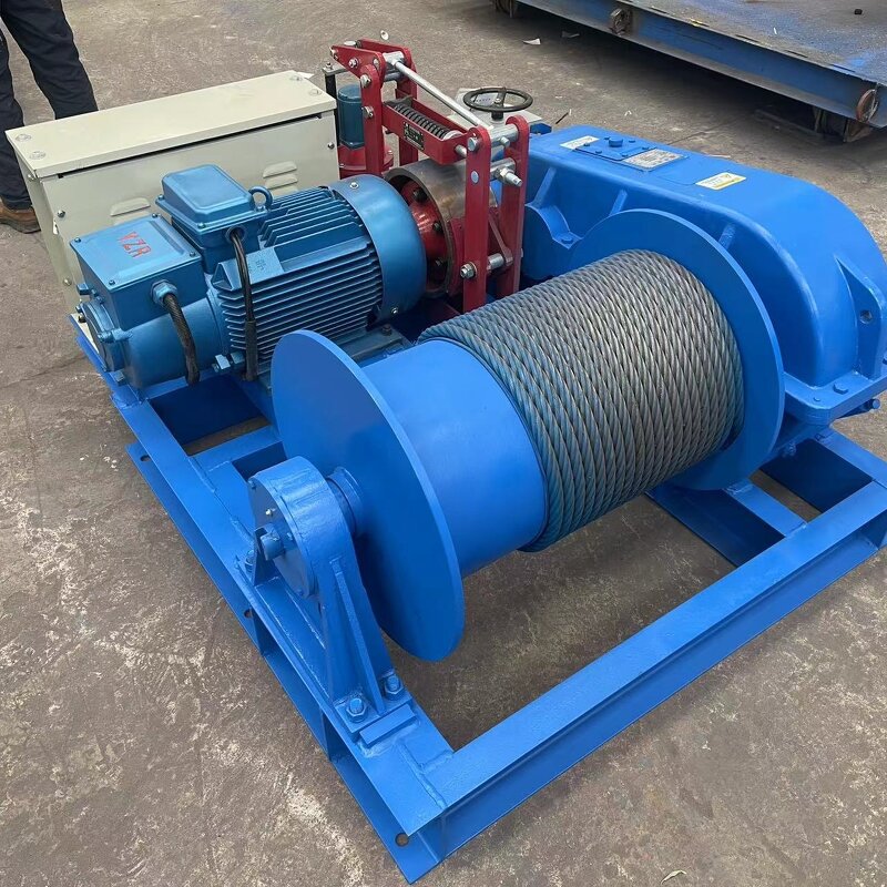Electric Winch - Manufacturer 1-100Ton Variable Speed Steel Cable Traction Gearbox