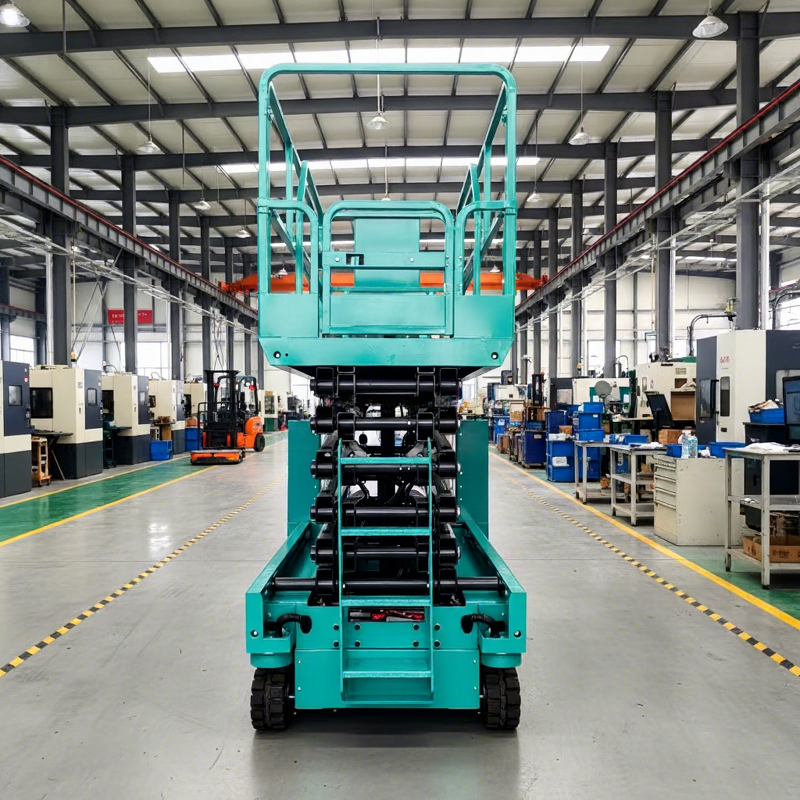 Scissor Lift - Manufacturer 12M Crawler Self-Propelled Hydraulic CE Pump Engine