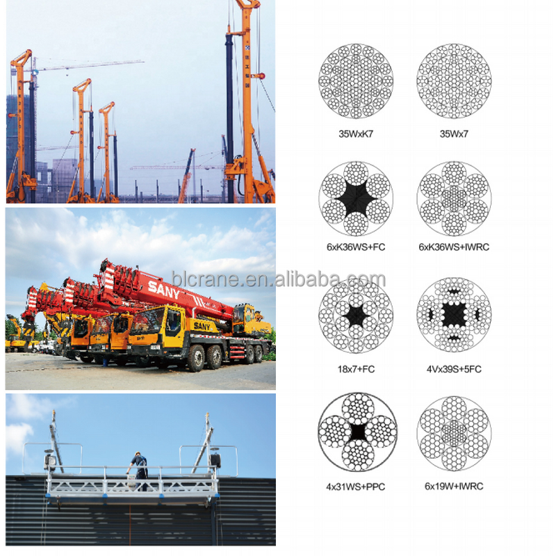 Steel Wire Rope - Manufacturer 8*36ws CCS Galvanized Polypropylene Hemp Marine