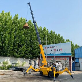 Spider Crane - Manufacturer 5Ton Custom Diesel Gasoline 4-Wheel Trailer Factory