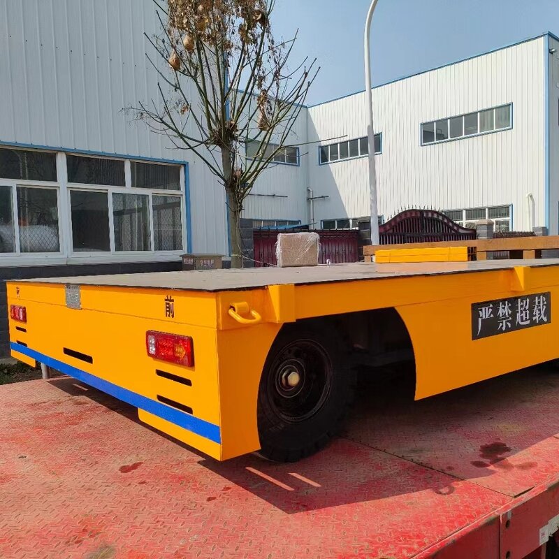Electric Flat Car - Manufacturer Heavy-Duty Ladle Trackless System Cargo Storage