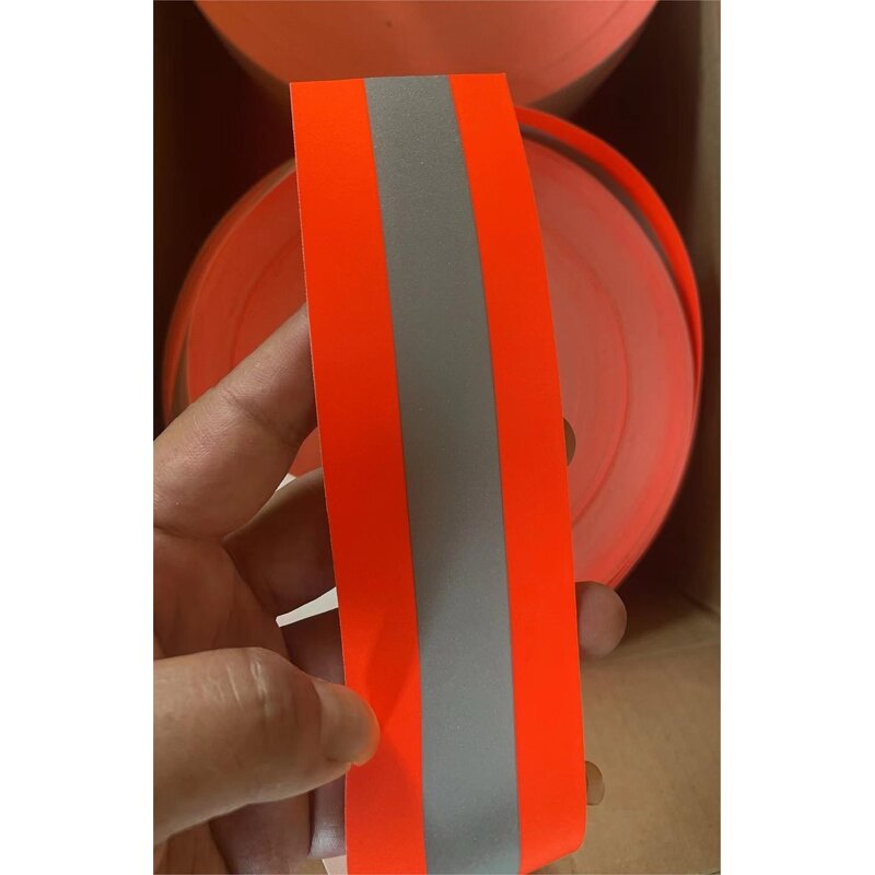 Reflective Tape - Manufacturer High Visibility Aramid FR Fluorescent Orange Silver