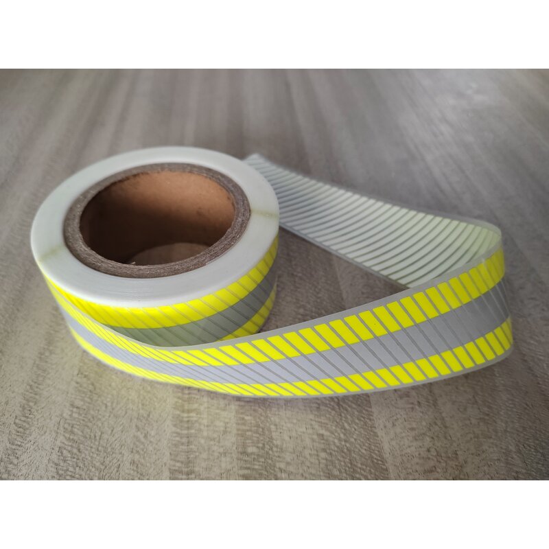 Reflective HTV - Manufacturer 3HAO Yellow Grey Segmentation Reflective Vinyl Tape