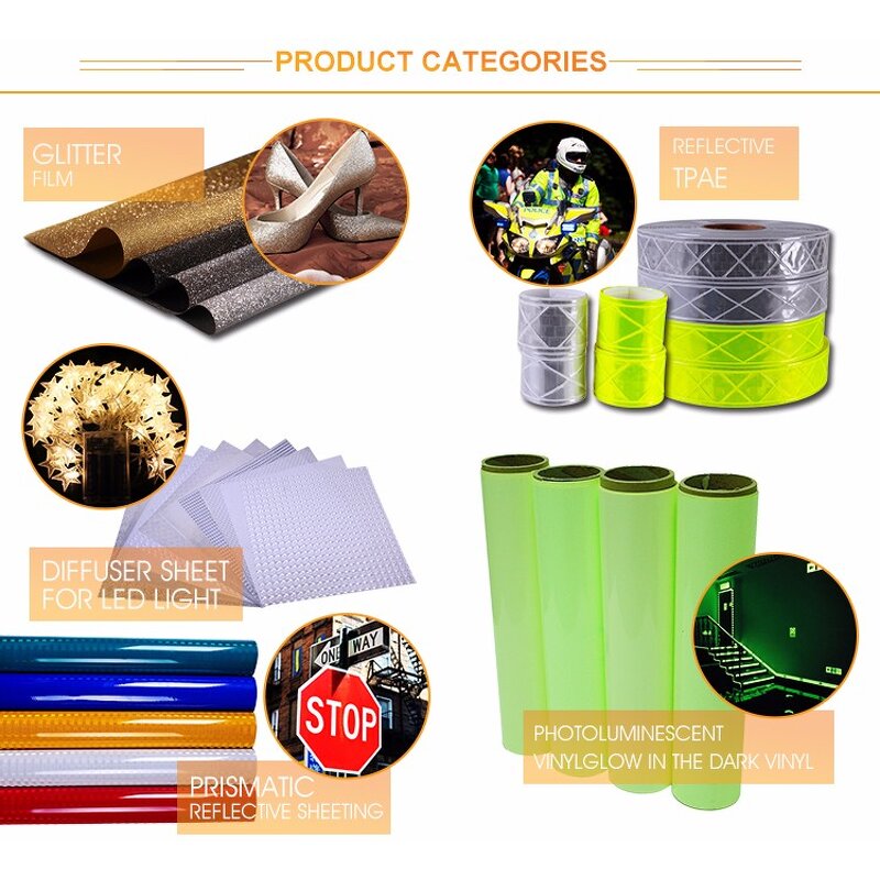 Luminous Film - Manufacturer Self-Adhesive Photoluminescent Prismatic PVC PET Printable