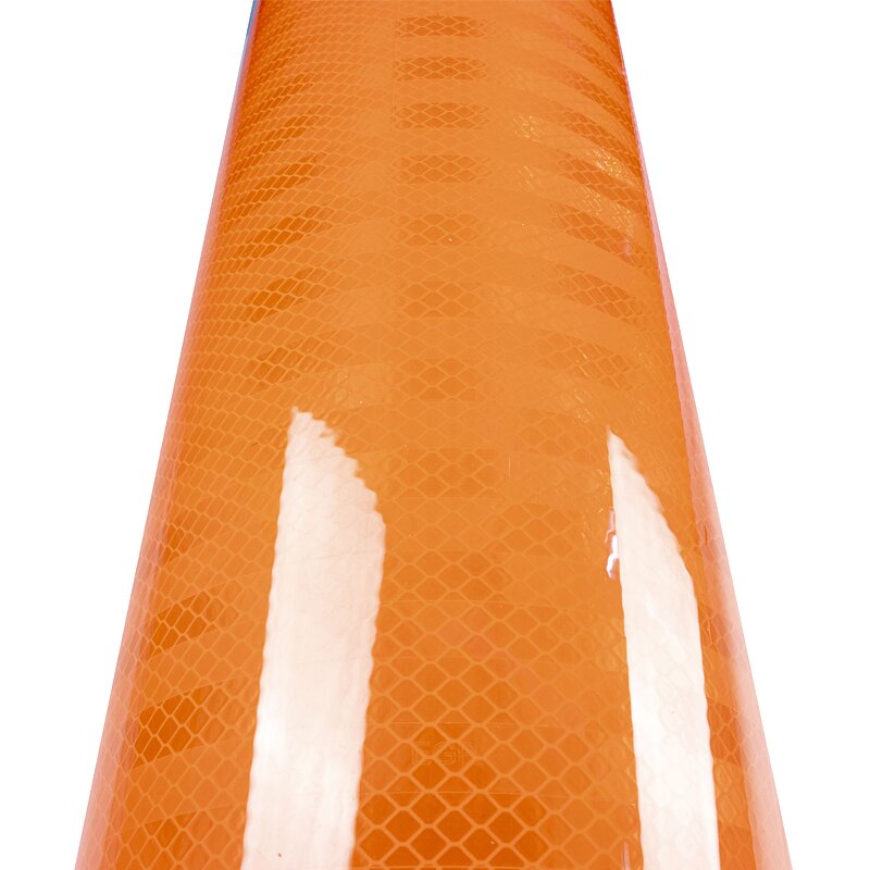 Reflective Sheeting - Manufacturer PET Prismatic Roadway Safety Orange Warning Roll