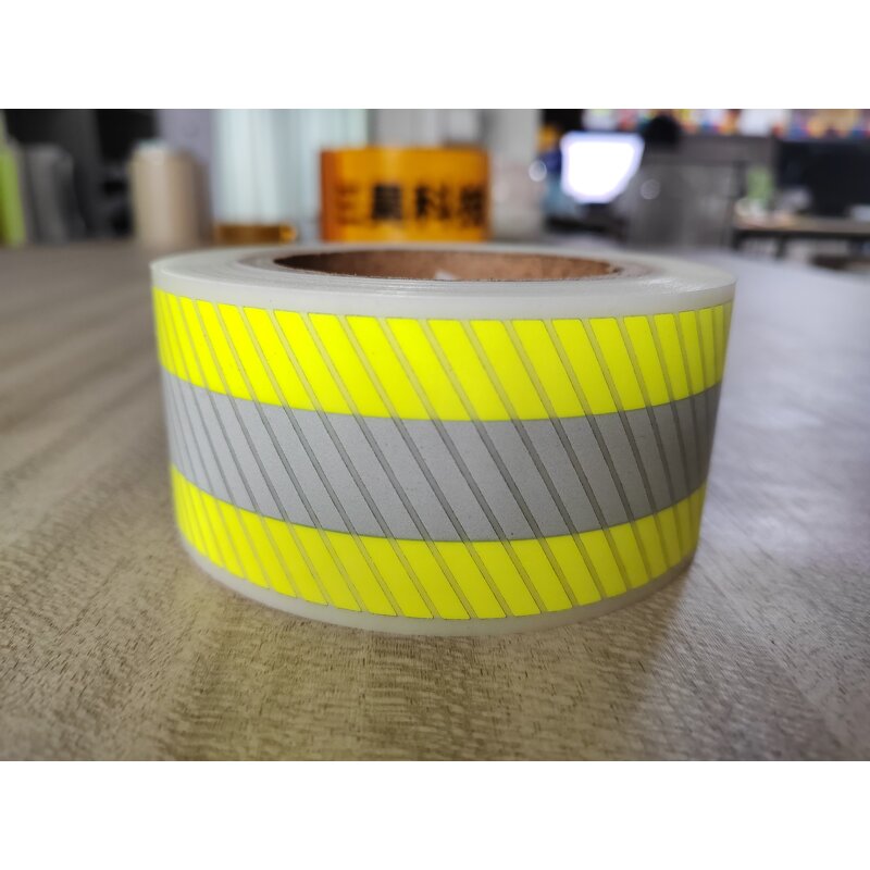 Reflective HTV - Manufacturer 3HAO Yellow Grey Segmentation Heat Transfer Vinyl
