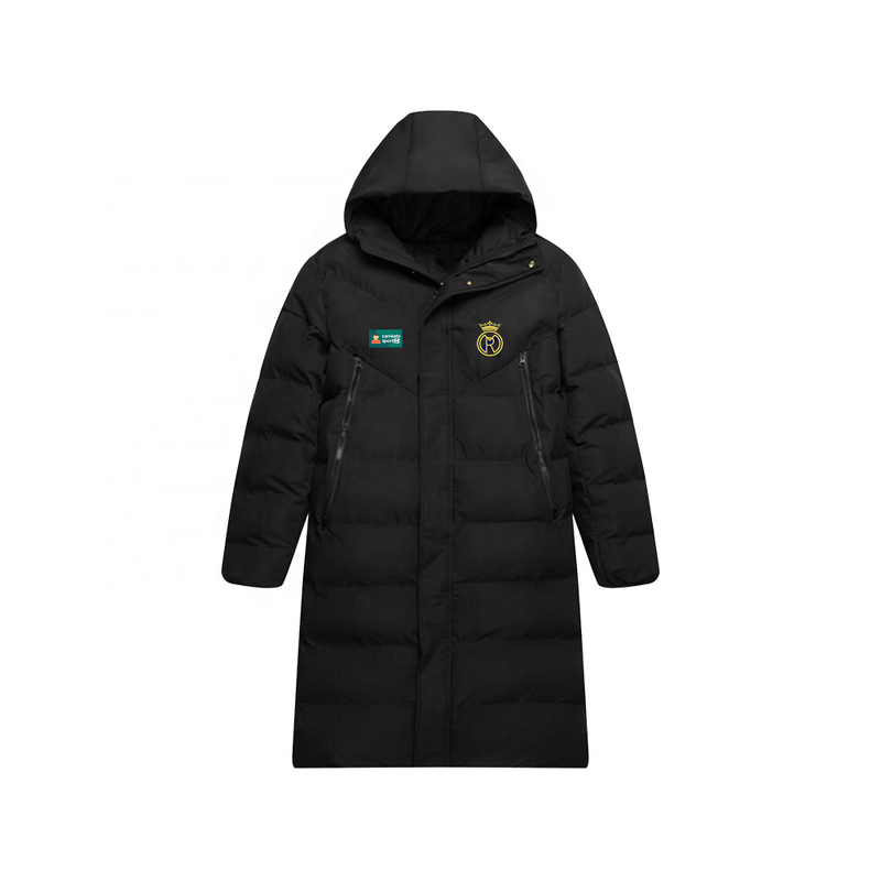 Coat Manufacturer - Lightweight Quilted X-Long Padded with Hood Zip