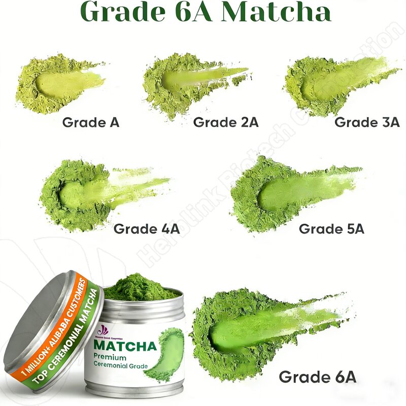 Matcha Powder - Manufacturer Private Label 1A-6A 30g/Jar Organic Ceremonial