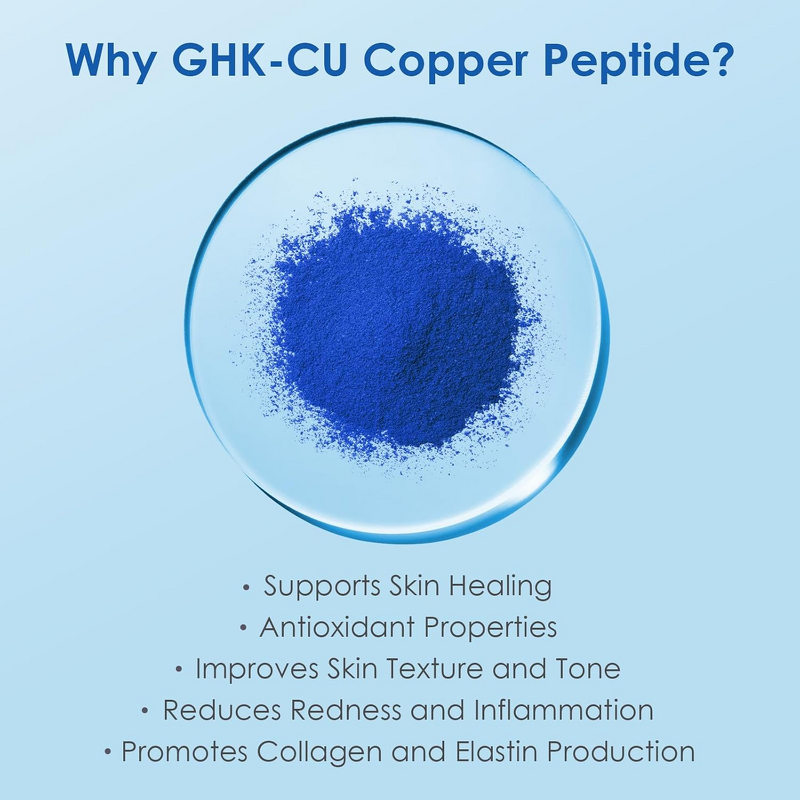 GHK CU Peptide - Manufacturer Bulk Cosmetic Grade AHK CU Blue Copper