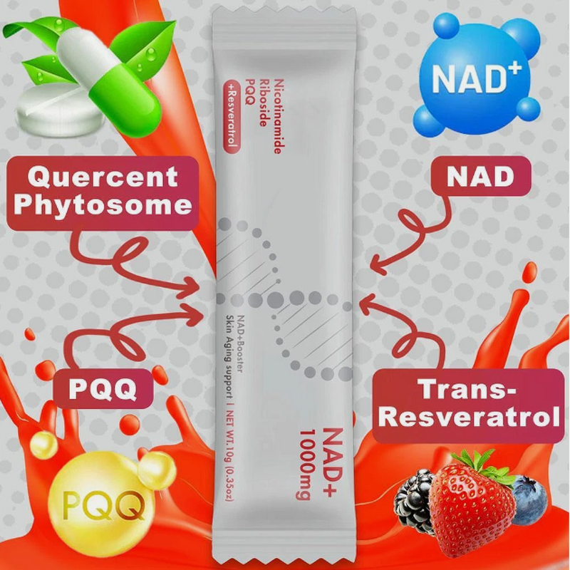 NAD+ Drink Manufacturer - 1000mg Berry Flavor OEM & Supports Skin Health