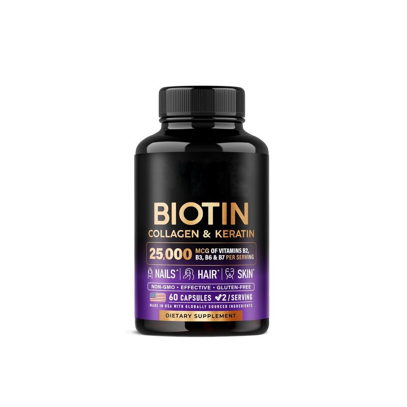 Beauty Complex Capsules Manufacturer - 25000 MCG Biotin Collagen & Keratin