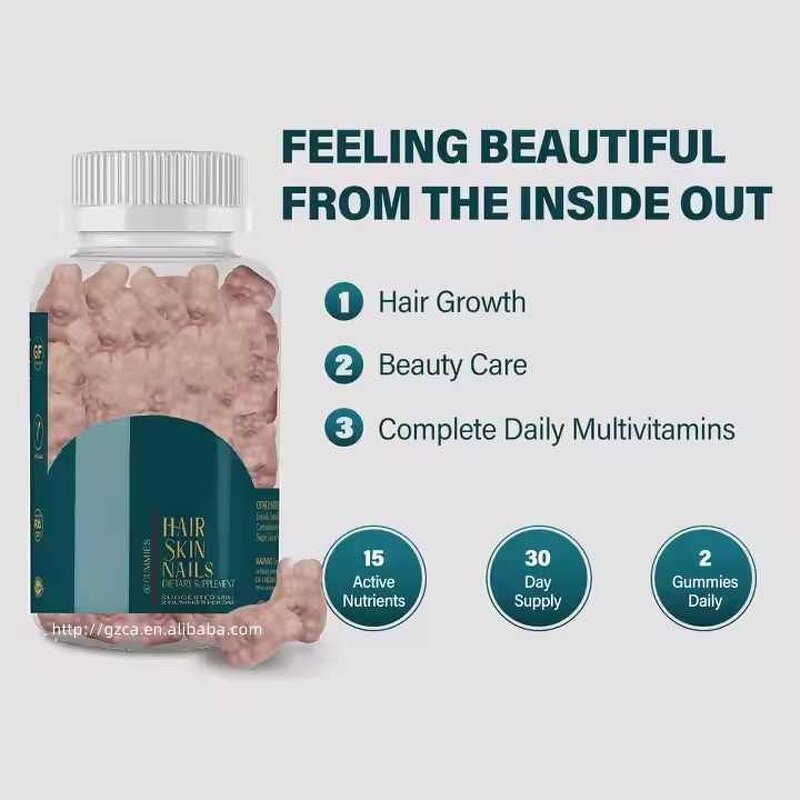 Biotin Gummy Candy - Manufacturer Vegan Hair Skin Nails Growth Healthy Skin